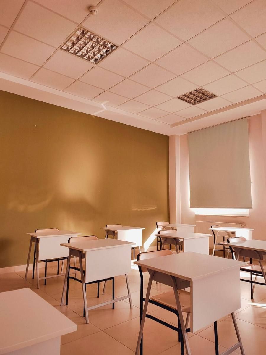 Bright, tidy classroom