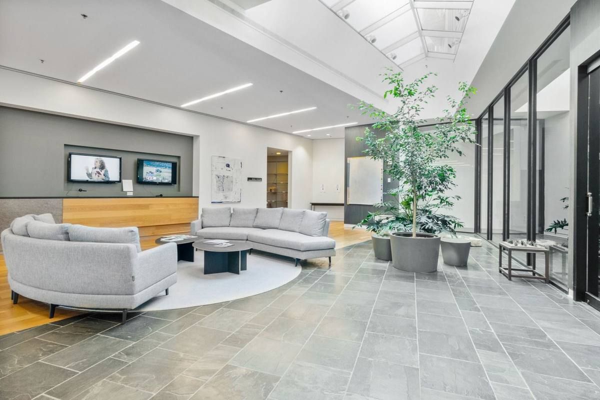 Clean, airy residential lounge