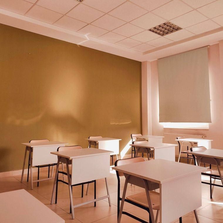 Clean classroom