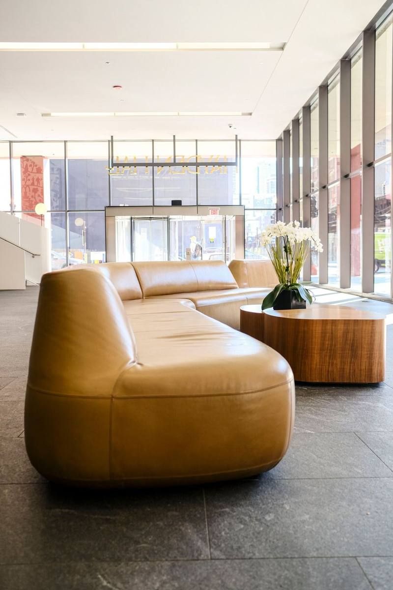 Clean, welcoming office lobby